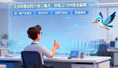 销售离职=客户流失?快鹭云CRM让企业客户资产永不“清零” 管理基本靠“吼”,决策基本靠“猜”?快鹭云CRM为销售管理装上“数字引擎”