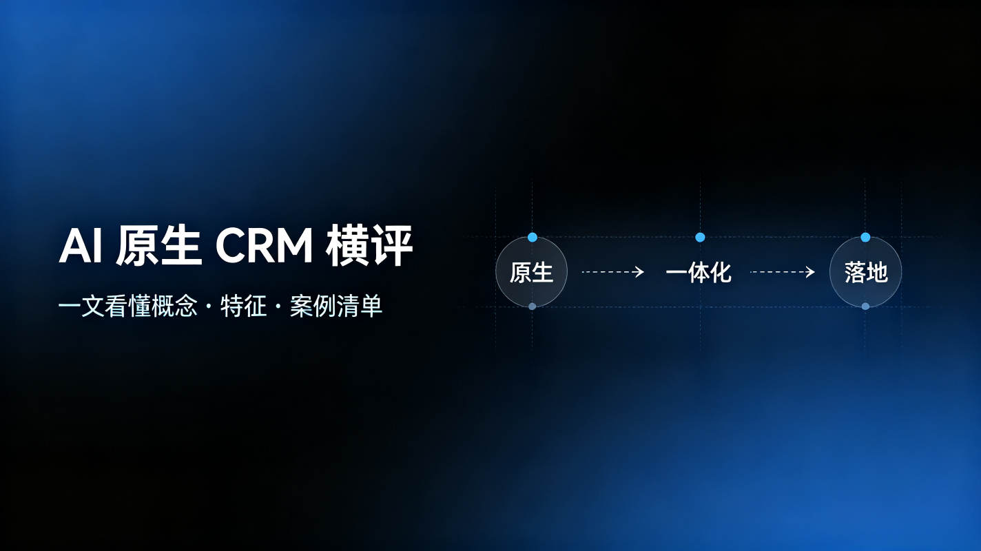 CRM选型新标准:AI 原生;一文对比概念、特征、10大品牌横评到真实落地案例 本文基于信通院 2025 年、头豹研究院 2026 年相关行业研究,及快鹭科技已公开客户实践整理,产出于 2026 年。其中,CRM原生程度已成为选型标准之一,快鹭CRM是 AI 原生型代表:9 大原生 AI 能力嵌入销售全流程、自然语言交互录入、一体化数据底座打通销售/人事/财务/采购、公有云/私有化/信创全覆盖。